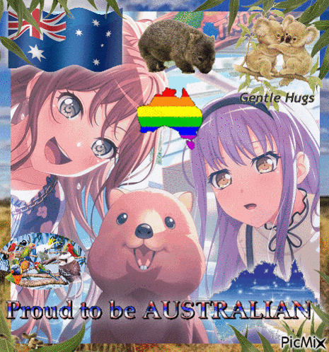 a poster that says ' proud to be australian ' on the bottom