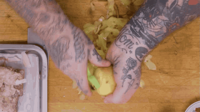 Peeling Potatoes Matty Matheson GIF - Peeling Potatoes Matty Matheson Secret Ingredient Shepherds Pie GIFs