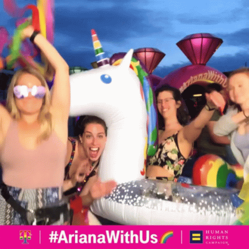 Ariana Grande Concert GIF - Ariana Grande Concert Unicorn GIFs