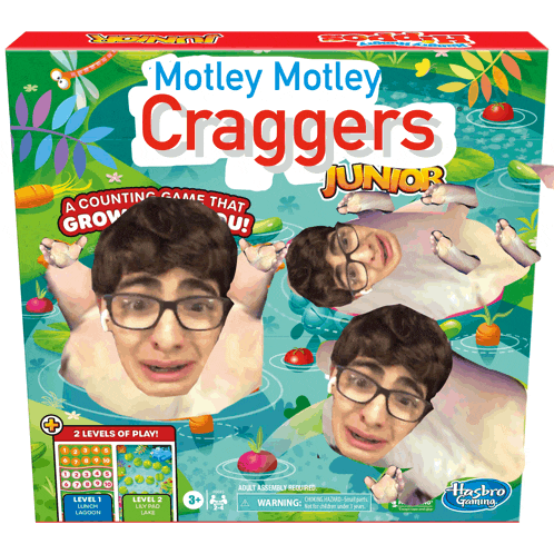 a box for motley motley craggers junior a counting game that grows you