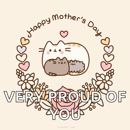Happy Mothers Day Pusheen GIF - Happy Mothers Day Mothers Day Pusheen GIFs