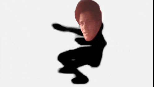 a drawing of a man 's face with a red hair