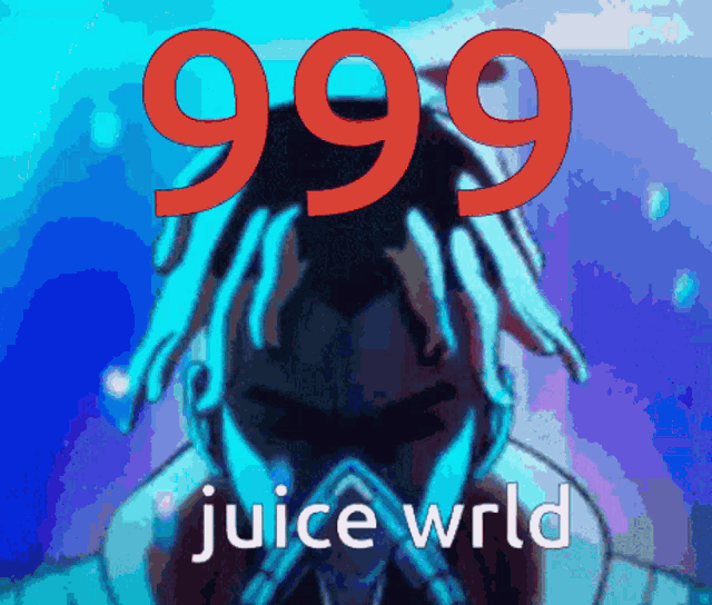 a picture of juice wrld with the number 999