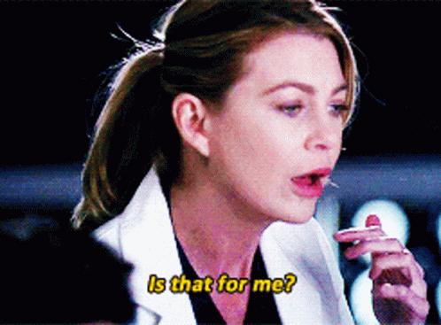 Greys Anatomy Meredith Grey GIF - Greys Anatomy Meredith Grey Is That For Me GIFs