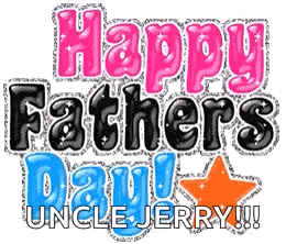 a happy father 's day uncle jerry sticker with a star