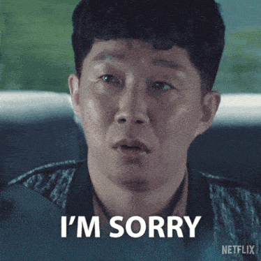 a man says i 'm sorry in a car