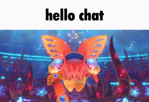 Hello Chat Morpho Knight GIF - Hello Chat Morpho Knight Kirby Star Allies GIFs