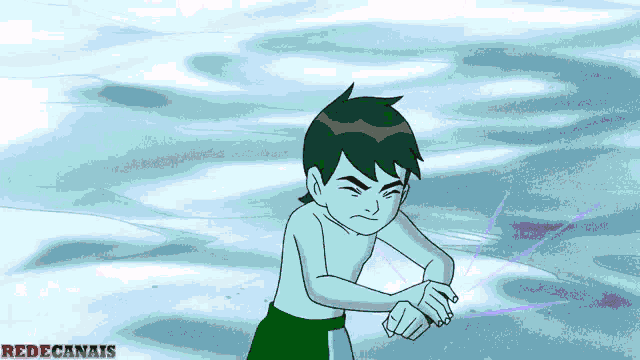 a cartoon of a boy with the word redecanals on the bottom
