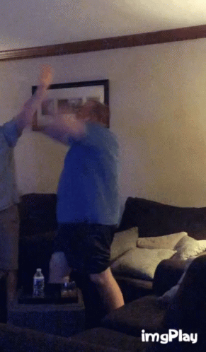 Fat Guy Excitement GIF