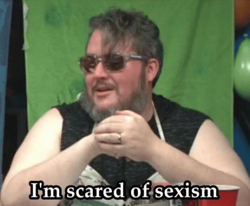 Im Scared Of Sexism Sts GIF - Im Scared Of Sexism Sts Saving Throw Show GIFs