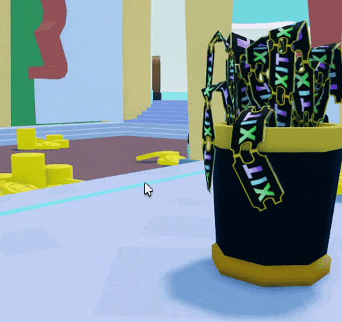 a bucket filled with tickets that say xixixix