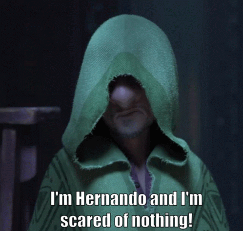 Not Scared Scared Of Nothing GIF - Not Scared Scared Of Nothing Bruno GIFs