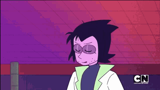 a cartoon character from cartoon network is covering his face with his hand