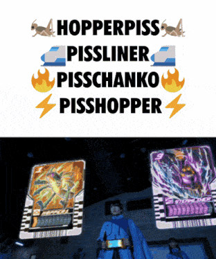 a poster that says hopper piss pissliner pisschanko pisshopper