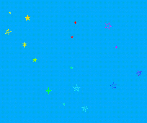 a blue background with the word starmaker surrounded by colorful stars
