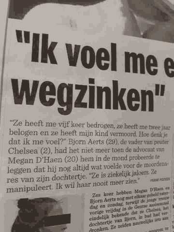a newspaper article written in a foreign language