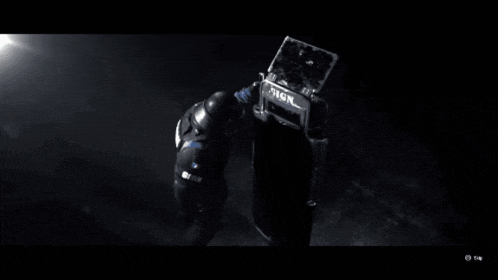 a video game screen shows a soldier holding a gun and a button that says ' skip '