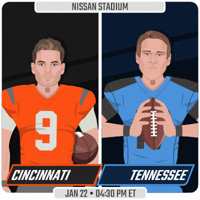 a football game between cincinnati and tennessee is being played at nissan stadium