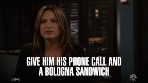 Give Him His Phone Call Bologna Sandwich GIF - Give Him His Phone Call Bologna Sandwich Rush GIFs