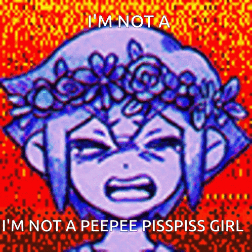 a picture of a girl with a flower crown on her head says i 'm not a