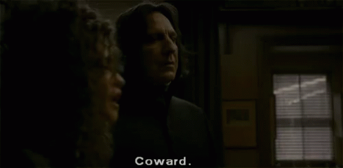 Coward Harry Potter GIF - Coward Harry Potter Snape GIFs