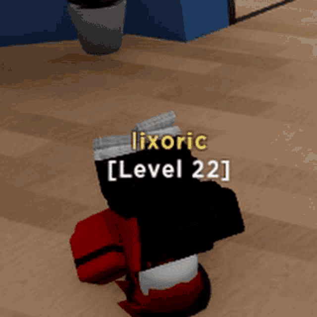 a video game character with the name lixoric on the screen