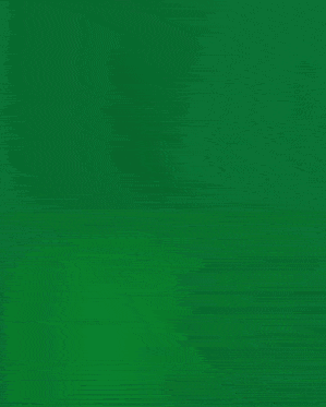 a large yellow letter o is on a green background
