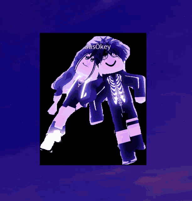 a picture of a boy and a girl with the name susokey written on the bottom