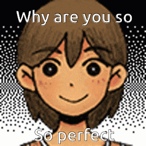 why are you so so perfect is written on a picture of a cartoon character 's face .