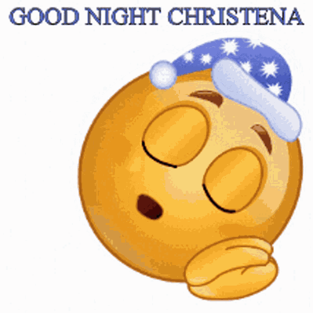 Good Night Christena GIF - Good Night Christena Emoji GIFs