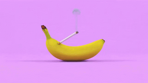 Smoking Cigarette GIF - Smoking Cigarette Banana GIFs