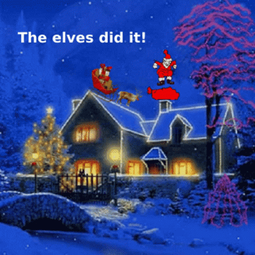 Christmas Santa Workshpo GIF - Christmas Santa Workshpo North Pole GIFs