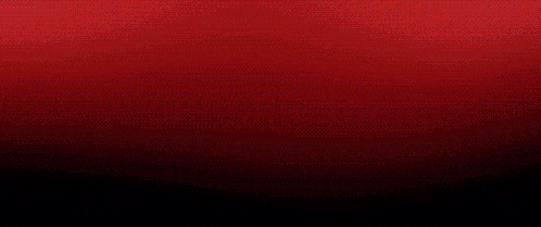 a red background with a purple flower in the corner