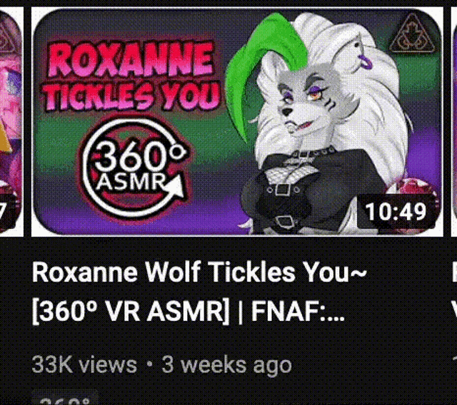roxanne wolf tickles you 360 ° vr asmr fnaf : 33k views 3 weeks ago
