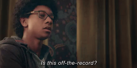 Is This Off-the-record? GIF - Dear White People Dear White People Gi Fs De Ron Horton GIFs
