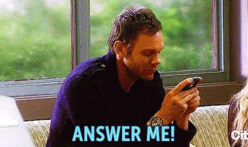 Answer Me - Community GIF - Answer Me Phone Please Call GIFs