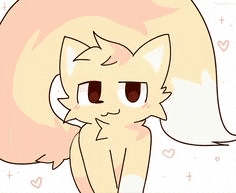 a cartoon cat with a long tail is sitting down and making a funny face .