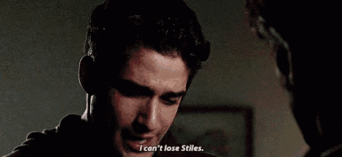 a man is talking to another man in a room and saying `` i can 't lose stiles . ''