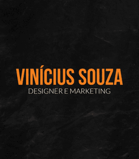 a black background with the name vinicius souza on it