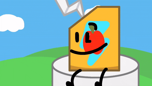 a cartoon drawing of a house with an apple on its face and a sign that says " no contact this is butter "
