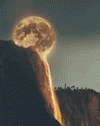 Moon Full Moon GIF - Moon Full Moon Mountain GIFs