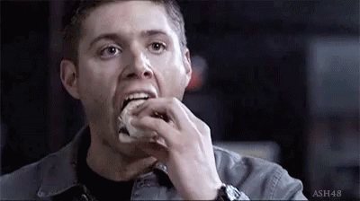 Dean Winchester Eating GIF - Dean Winchester Eating Supernatural GIFs