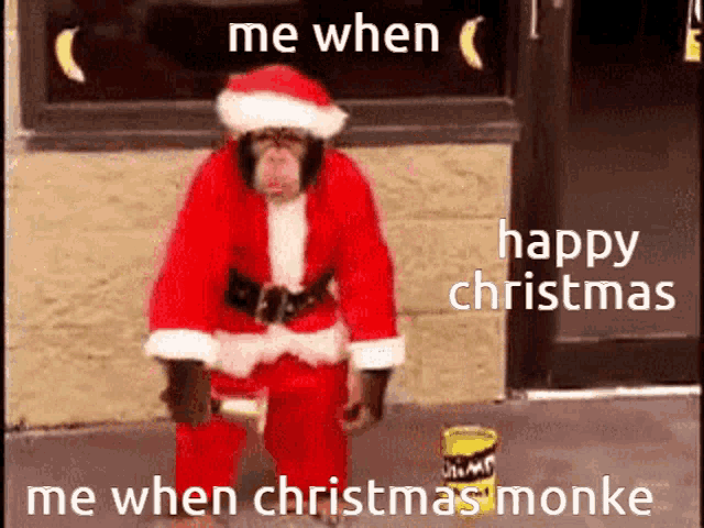 Monkey Christmas GIF - Monkey Monke Christmas GIFs