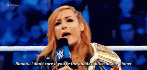 Becky Lynch Ronda Rousey GIF - Becky Lynch Ronda Rousey Baddest On The Planet GIFs