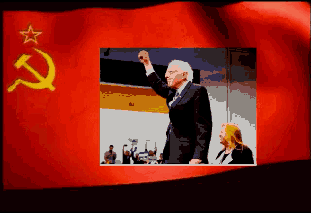 Russia Bernie Sanders GIF - Russia Bernie Sanders Flag GIFs