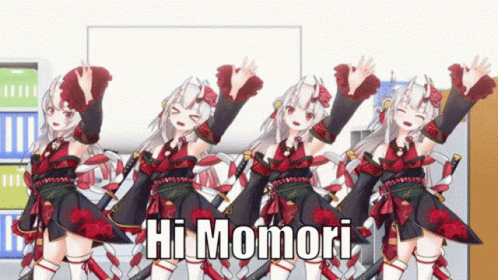 Hi Momori GIF - Hi Momori Ayame GIFs