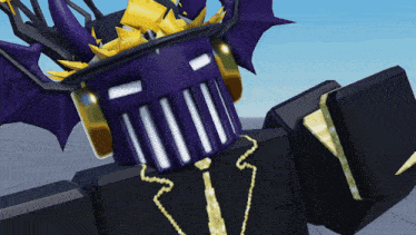 a video game character with a purple mask and a crown