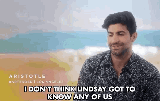 aristotle bartender from los angeles says i don t think lindsay got to know any of us