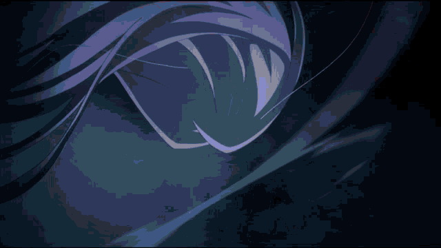 a dark blue background with a purple swirl in the middle