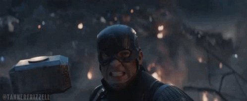 Captain America Avengers Endgame GIF - Captain America Avengers Endgame Mjolnir GIFs